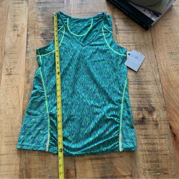 Athleta Womens Green Blue Burnout Running Athletic Tank Size Small - Picture 8 of 13